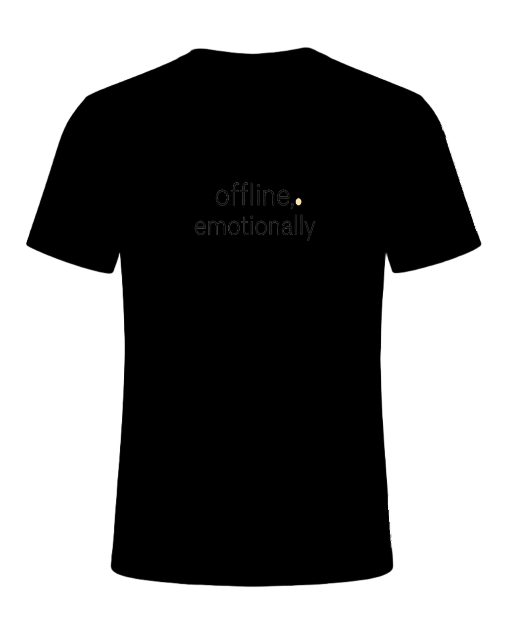 offline, emotionally — Black