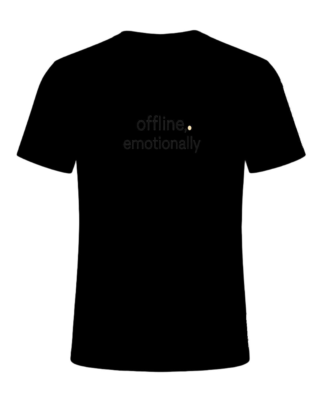 offline, emotionally — Black