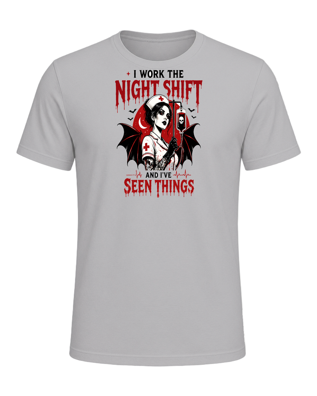 Nurse Night Shift Spooky — Athletic Heather