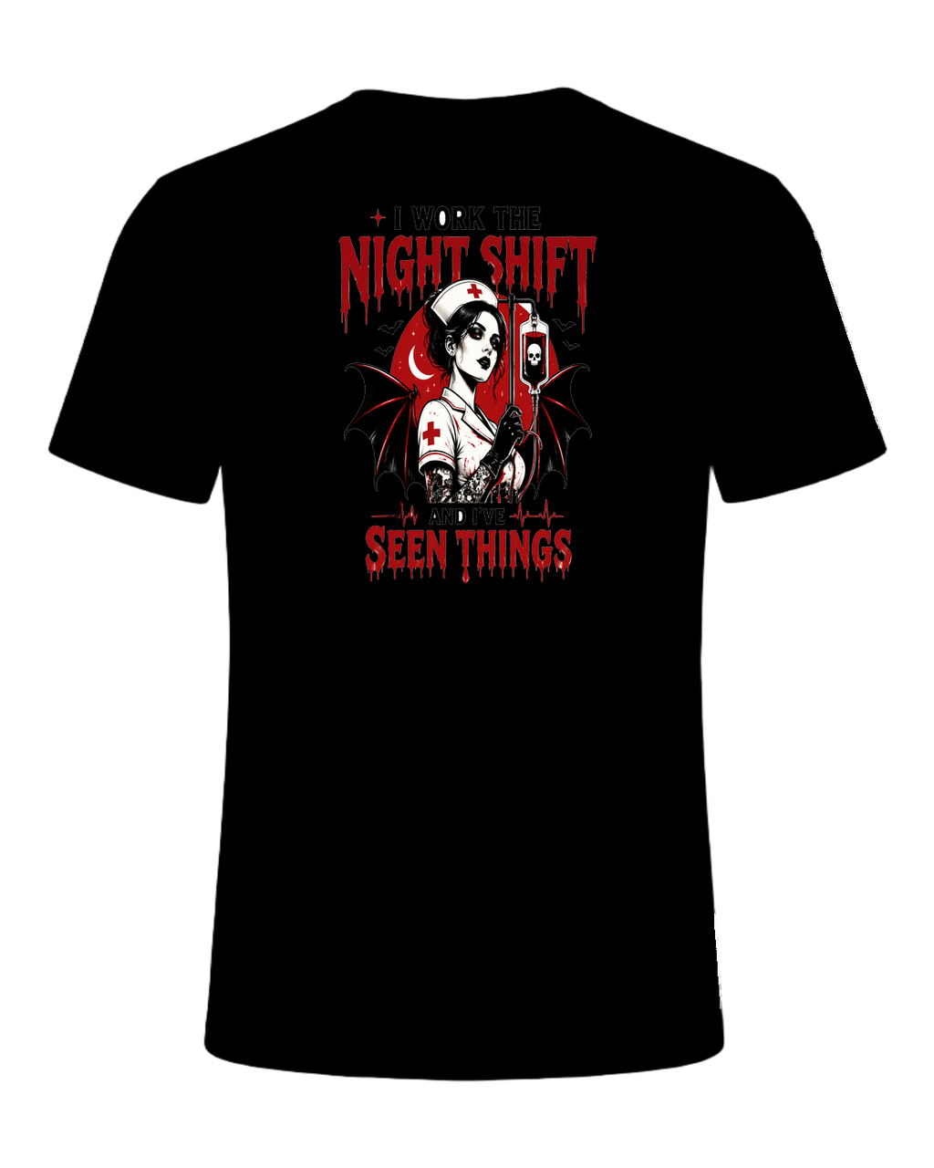Nurse Night Shift Spooky — Black