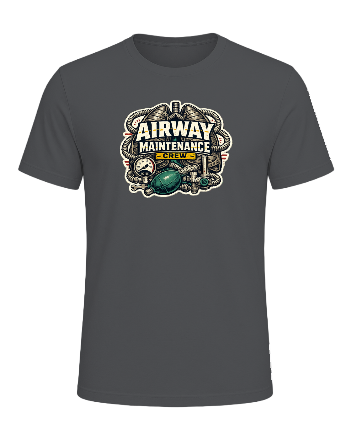 Airway Maintenance Crew Tee — Asphalt
