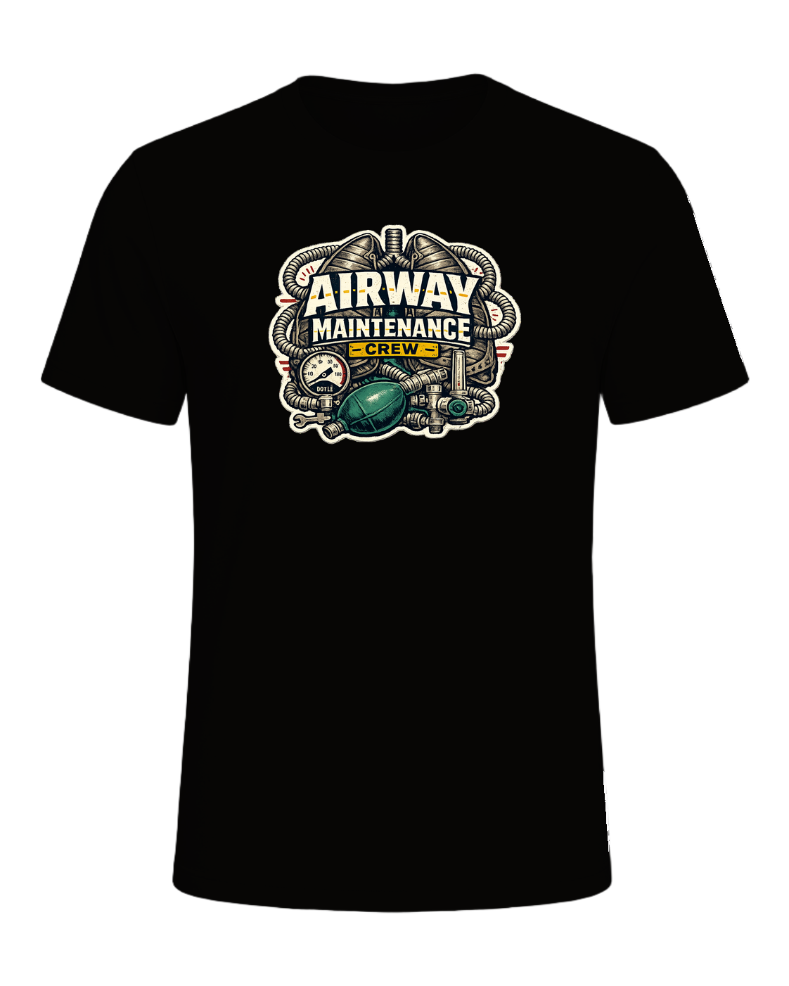 Airway Maintenance Crew Tee — Black Heather