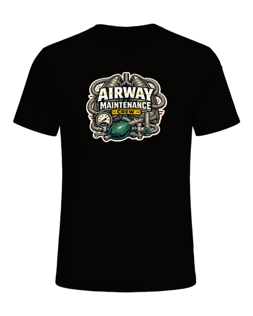 Airway Maintenance Crew Tee — Black Heather