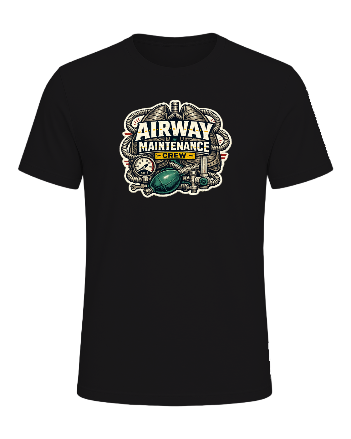 Airway Maintenance Crew Tee — Dark Grey Heather