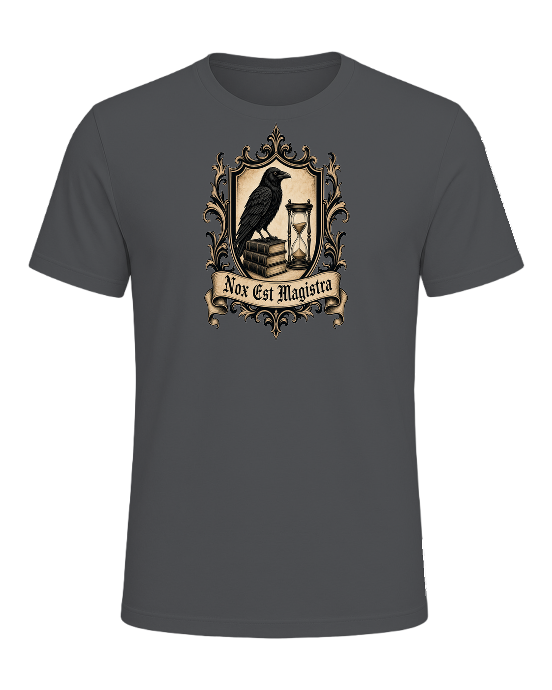 Latin Motto Crest — Asphalt