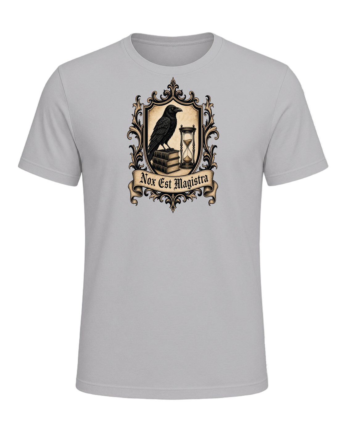 Latin Motto Crest — Athletic Heather