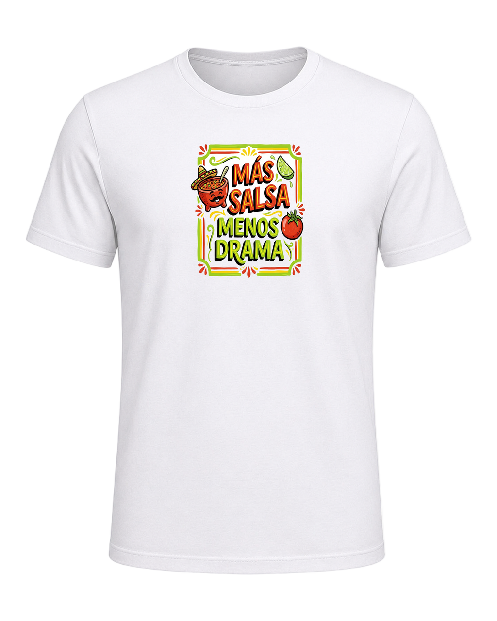Más Salsa Menos Drama — White