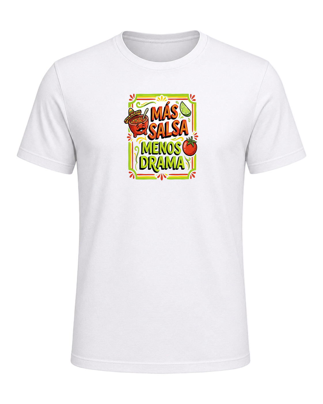 Más Salsa Menos Drama — White