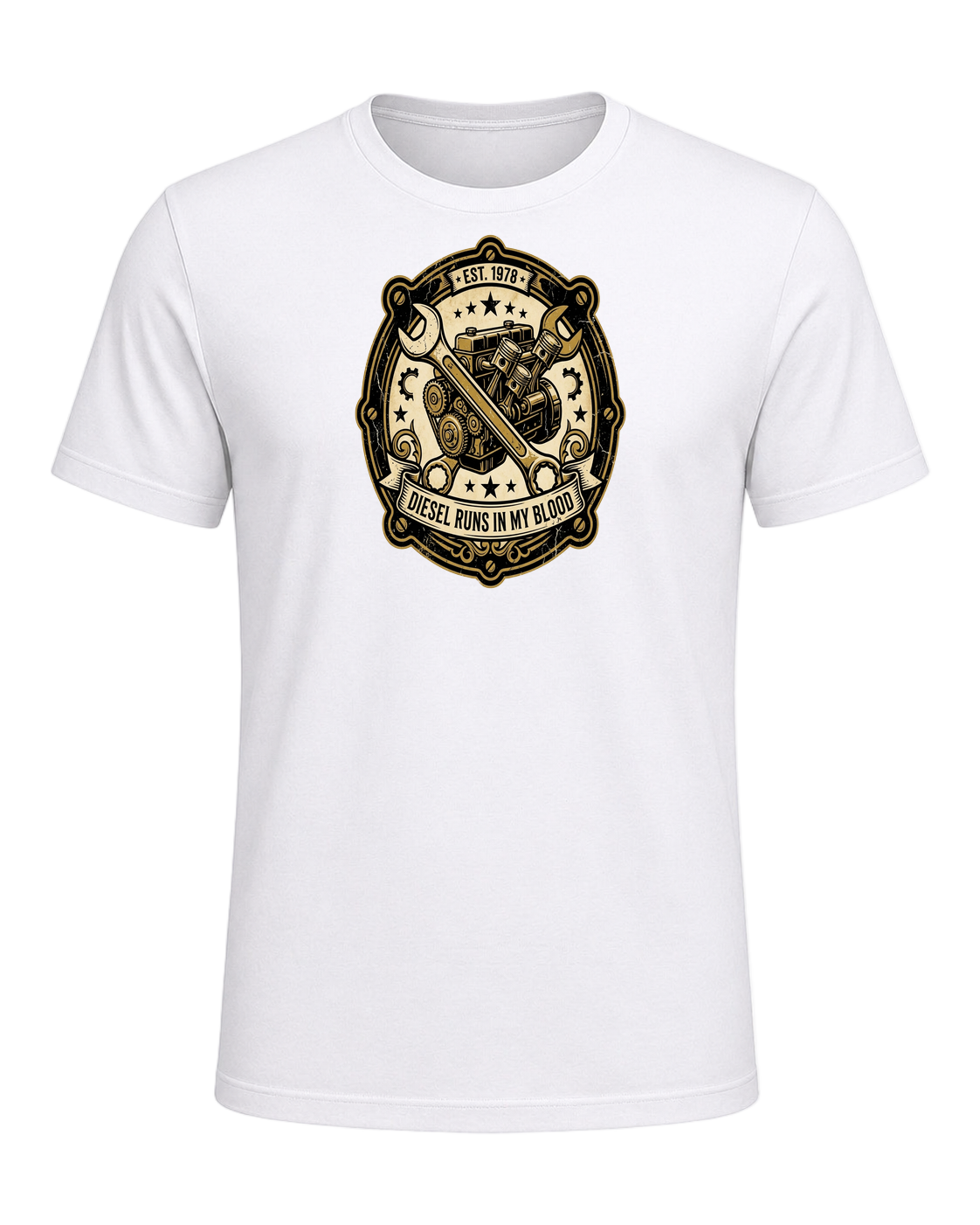 Diesel Mechanic — White