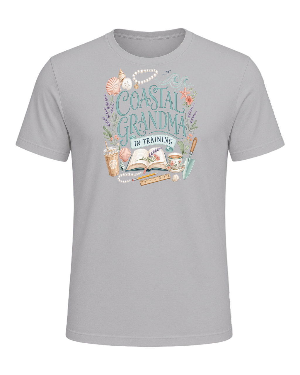 COASTAL GRANDMA IN TRAINING — Athletic Heather