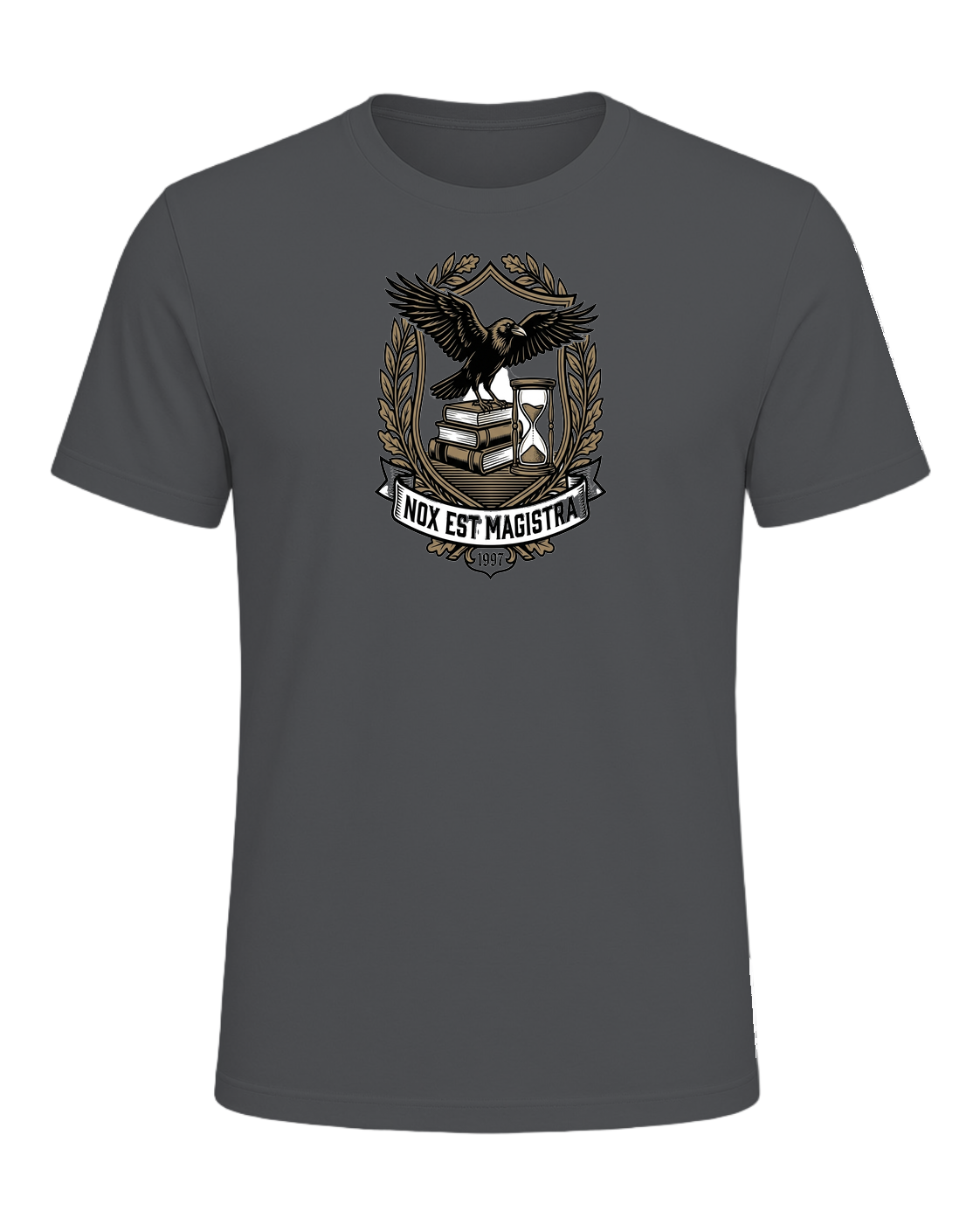Latin Motto Crest — Asphalt