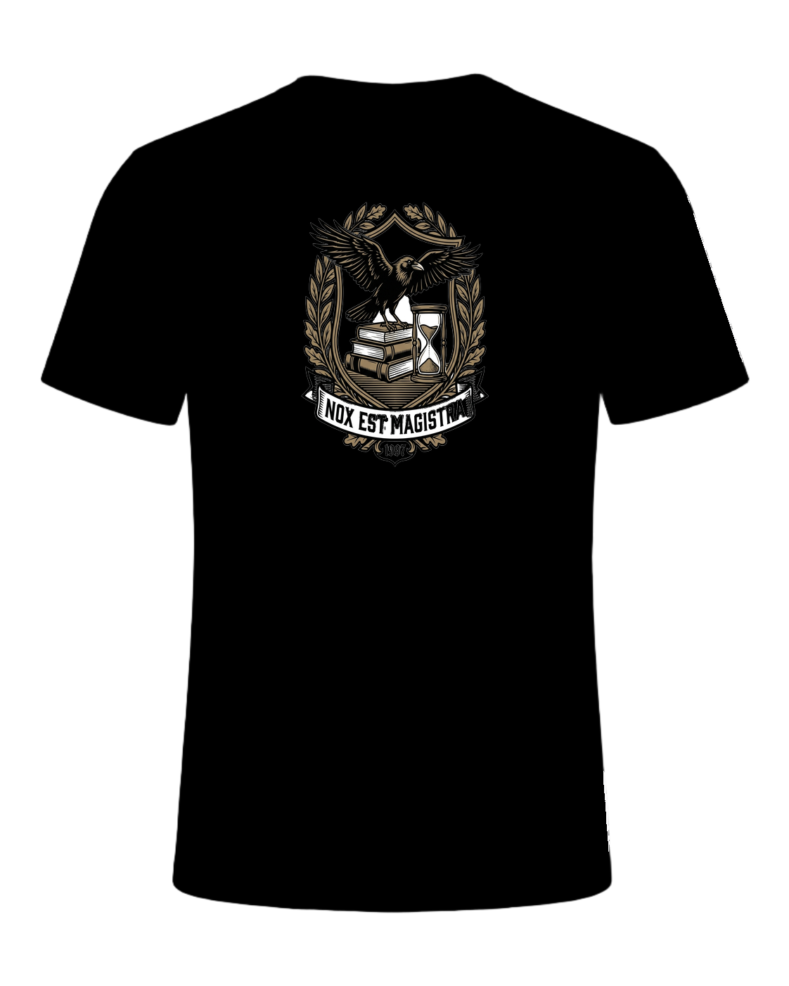 Latin Motto Crest — Black