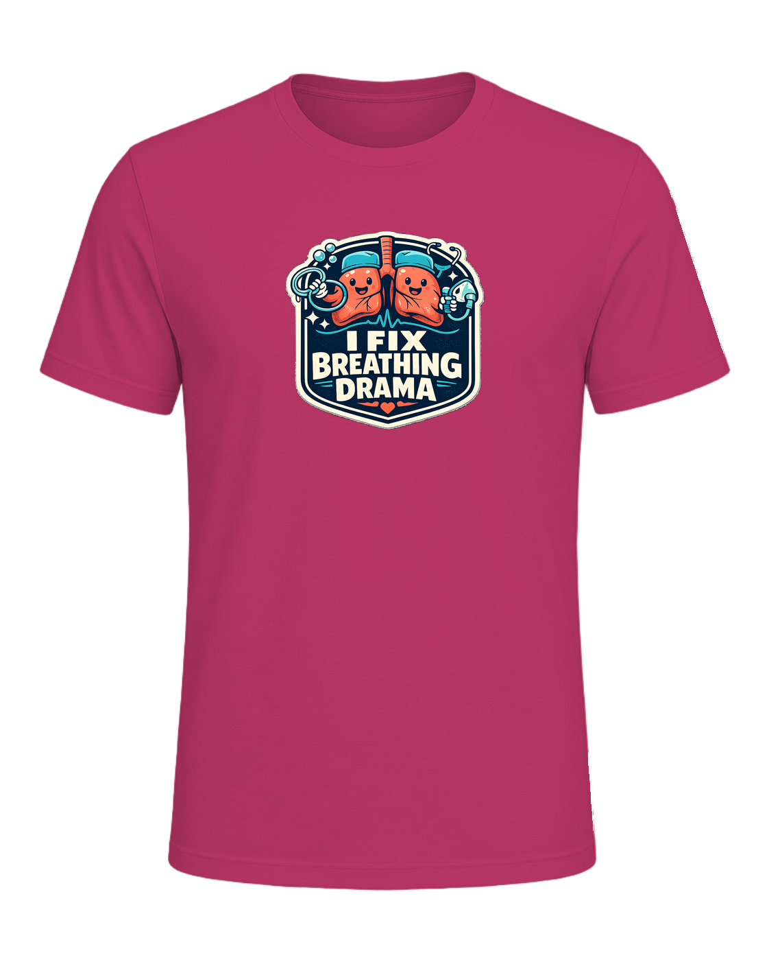 I Fix Breathing Drama Tee — Berry