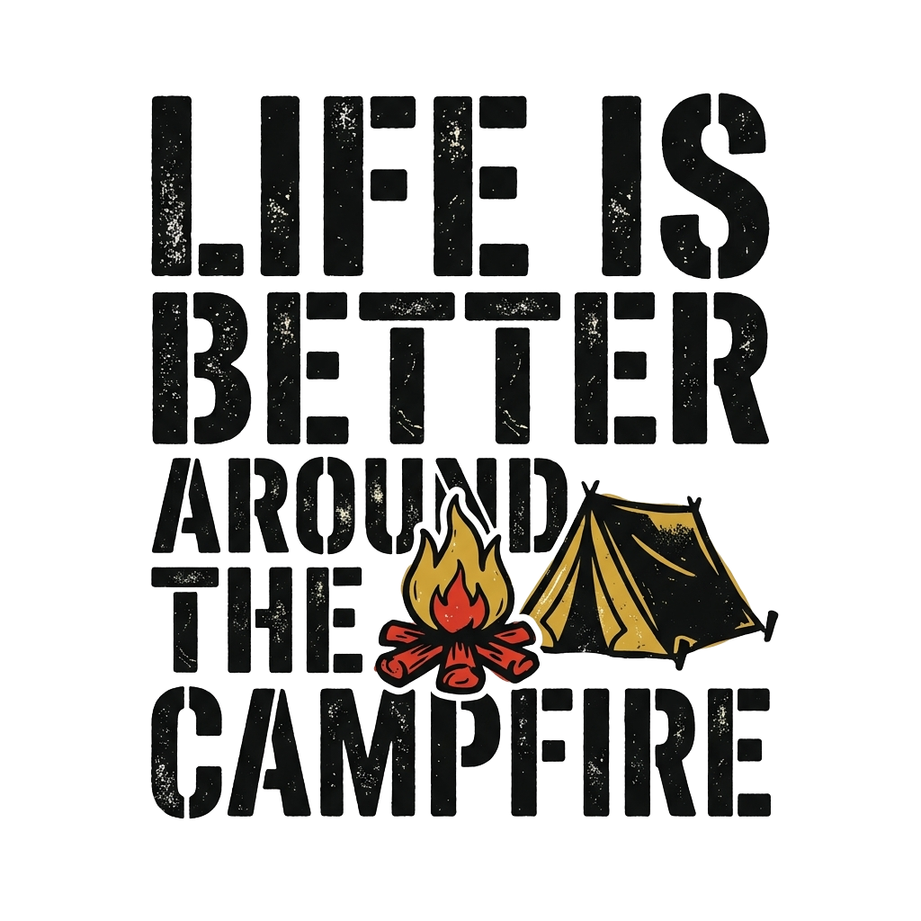 LIFE IS BETTER AROUND THE CAMPFIRE