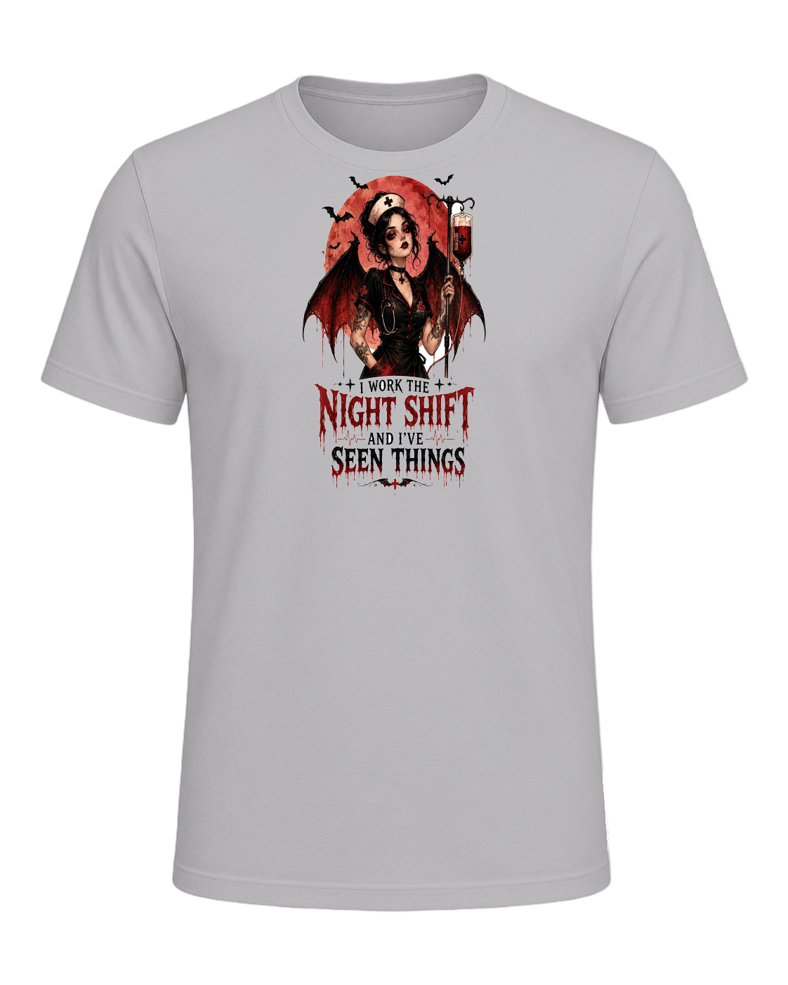 Nurse Night Shift Spooky — Athletic Heather