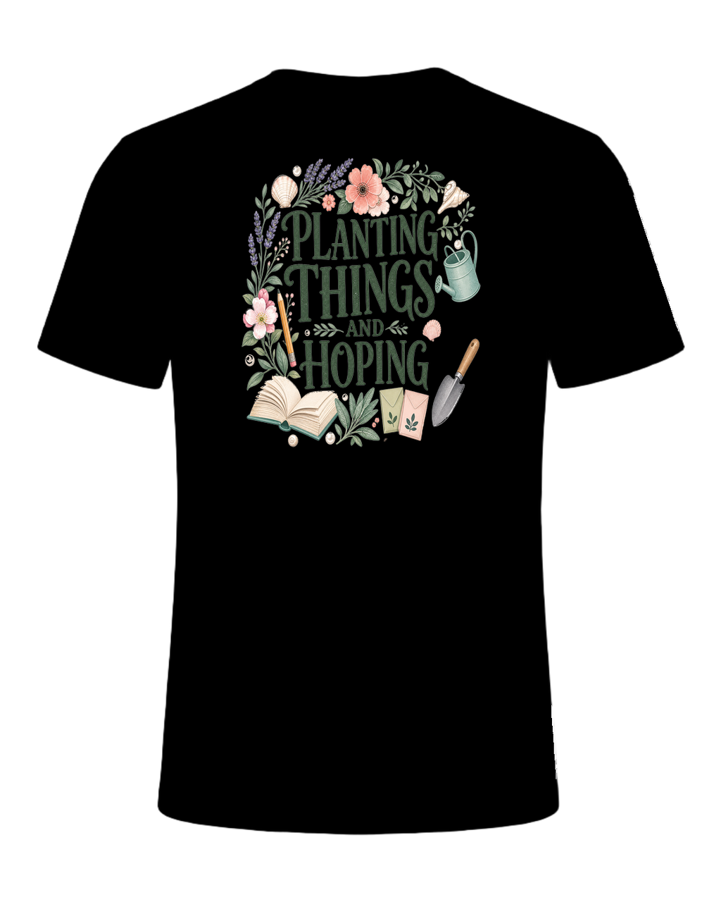 PLANTING THINGS AND HOPING — Black