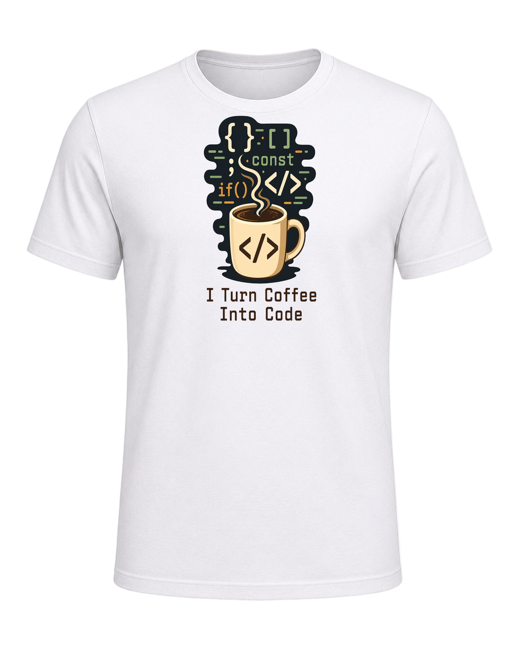 Coffee + Programmer — White