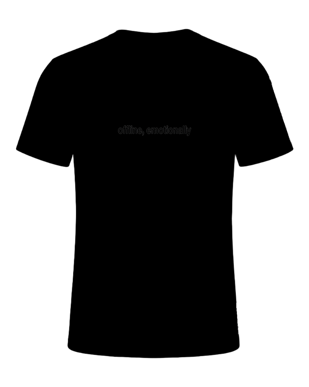 offline, emotionally — Black
