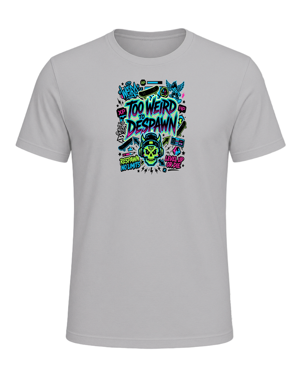 TOO WEIRD TO DESPAWN — Athletic Heather