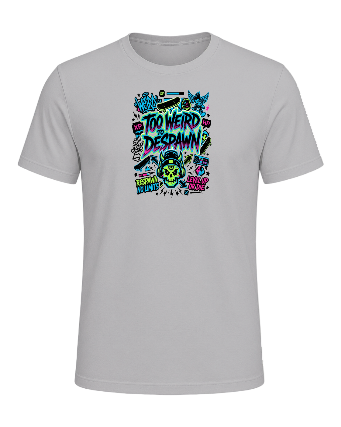 TOO WEIRD TO DESPAWN — Athletic Heather