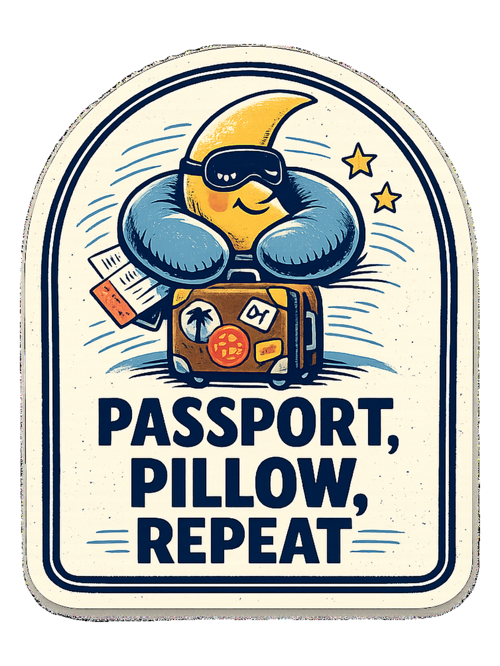 Passport, Pillow, Repeat Tee
