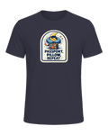 Passport, Pillow, Repeat Tee — Heather Midnight Navy
