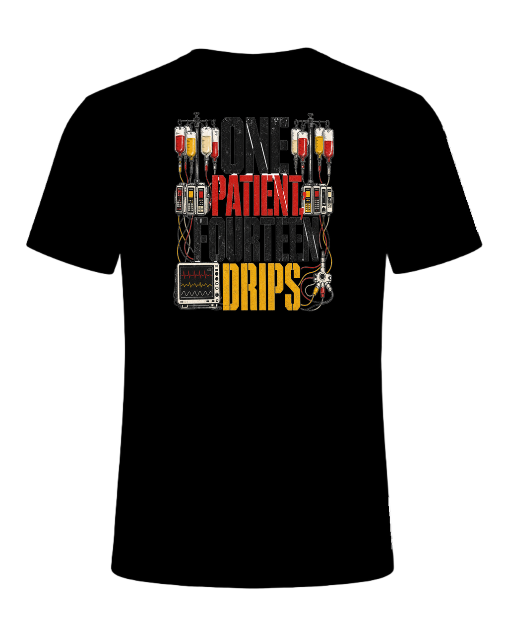 ONE PATIENT, FOURTEEN DRIPS — Black