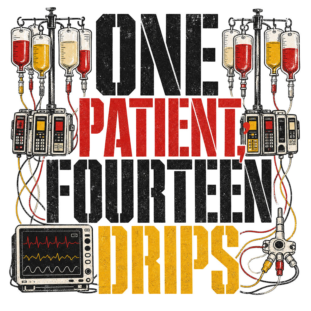 ONE PATIENT, FOURTEEN DRIPS