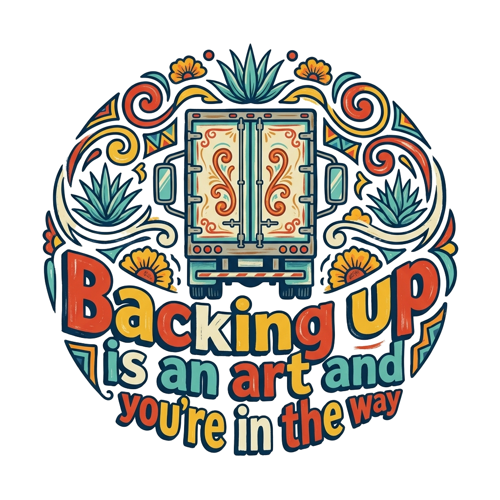 Backing up is an art and you're in the way