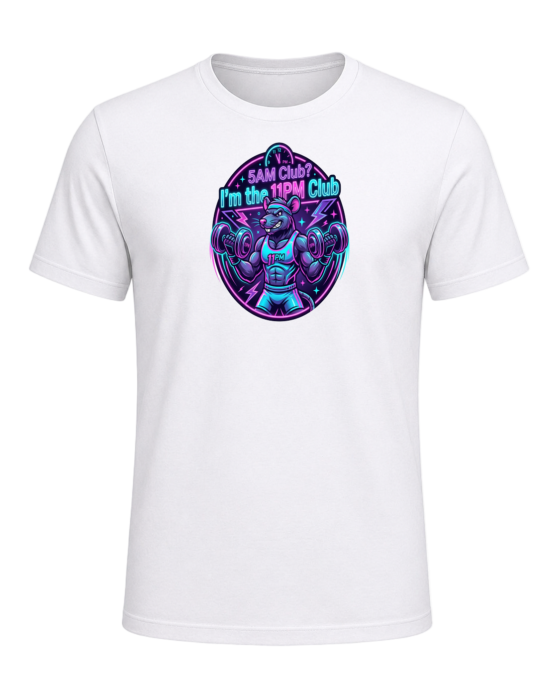 Gym Rat Night Owl — White