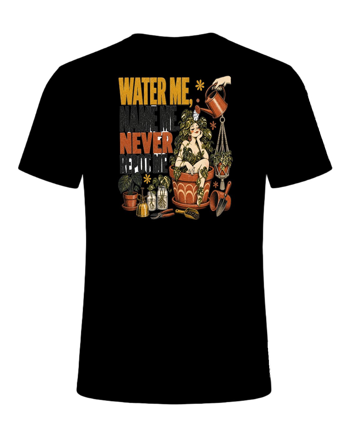 Water me, name me, never repot me — Black