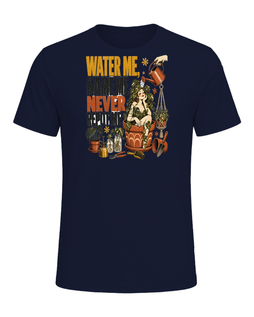 Water me, name me, never repot me — Navy