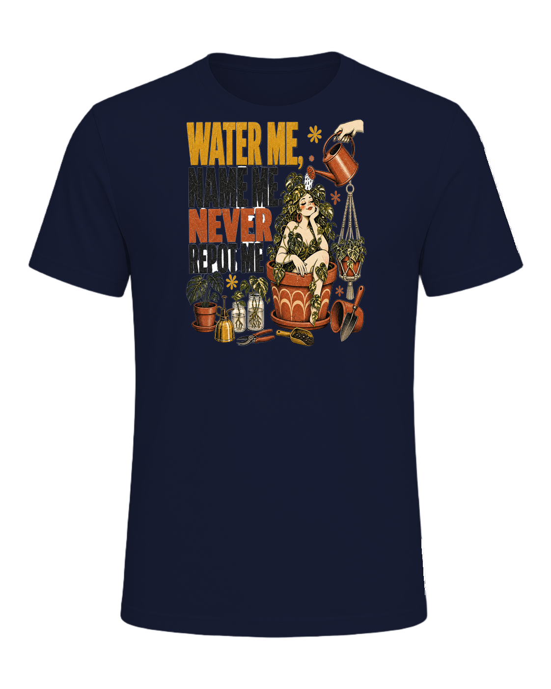 Water me, name me, never repot me — Navy