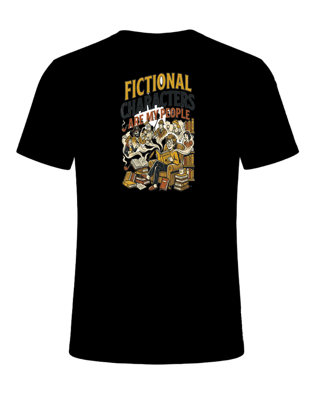 FICTIONAL CHARACTERS ARE MY PEOPLE — Black