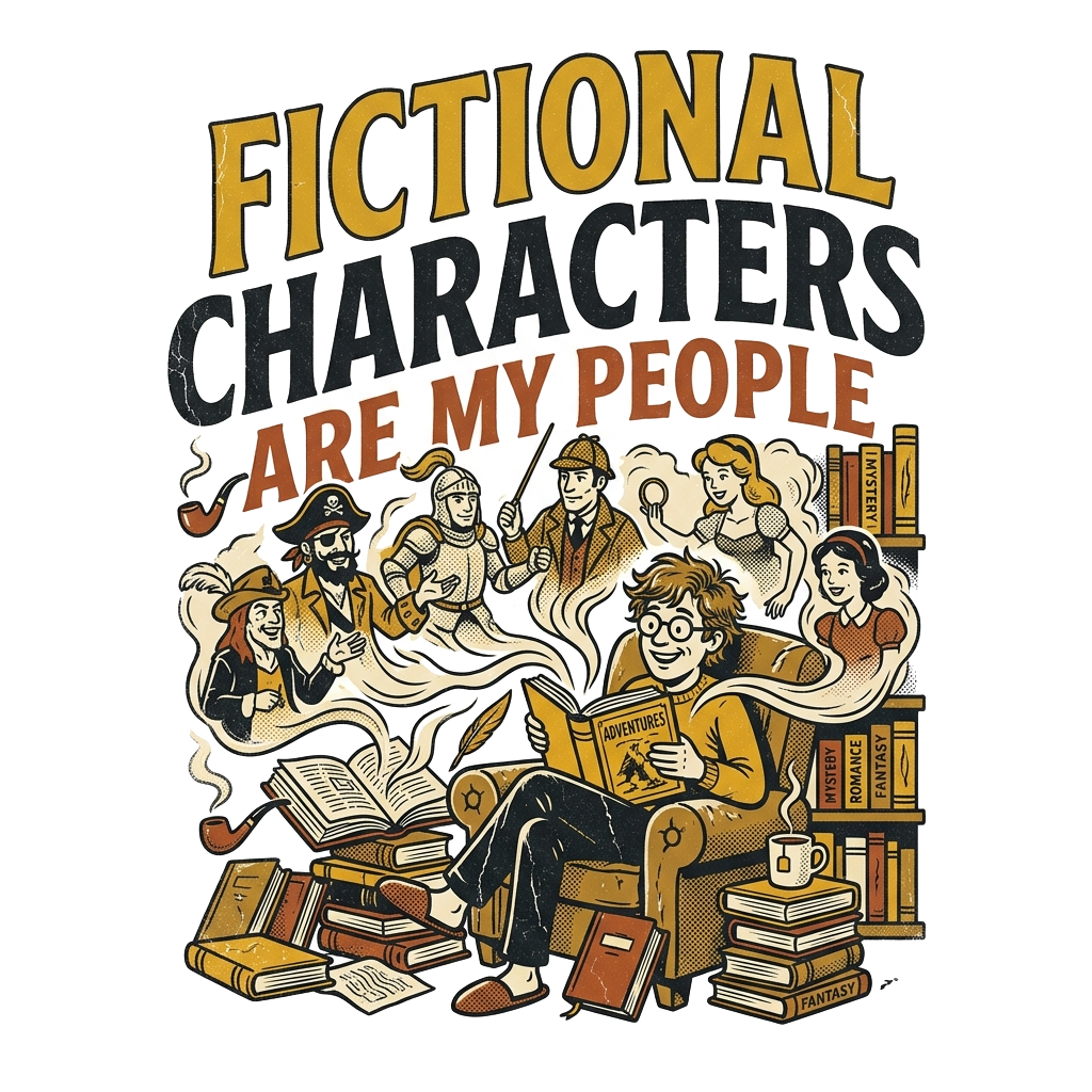 FICTIONAL CHARACTERS ARE MY PEOPLE