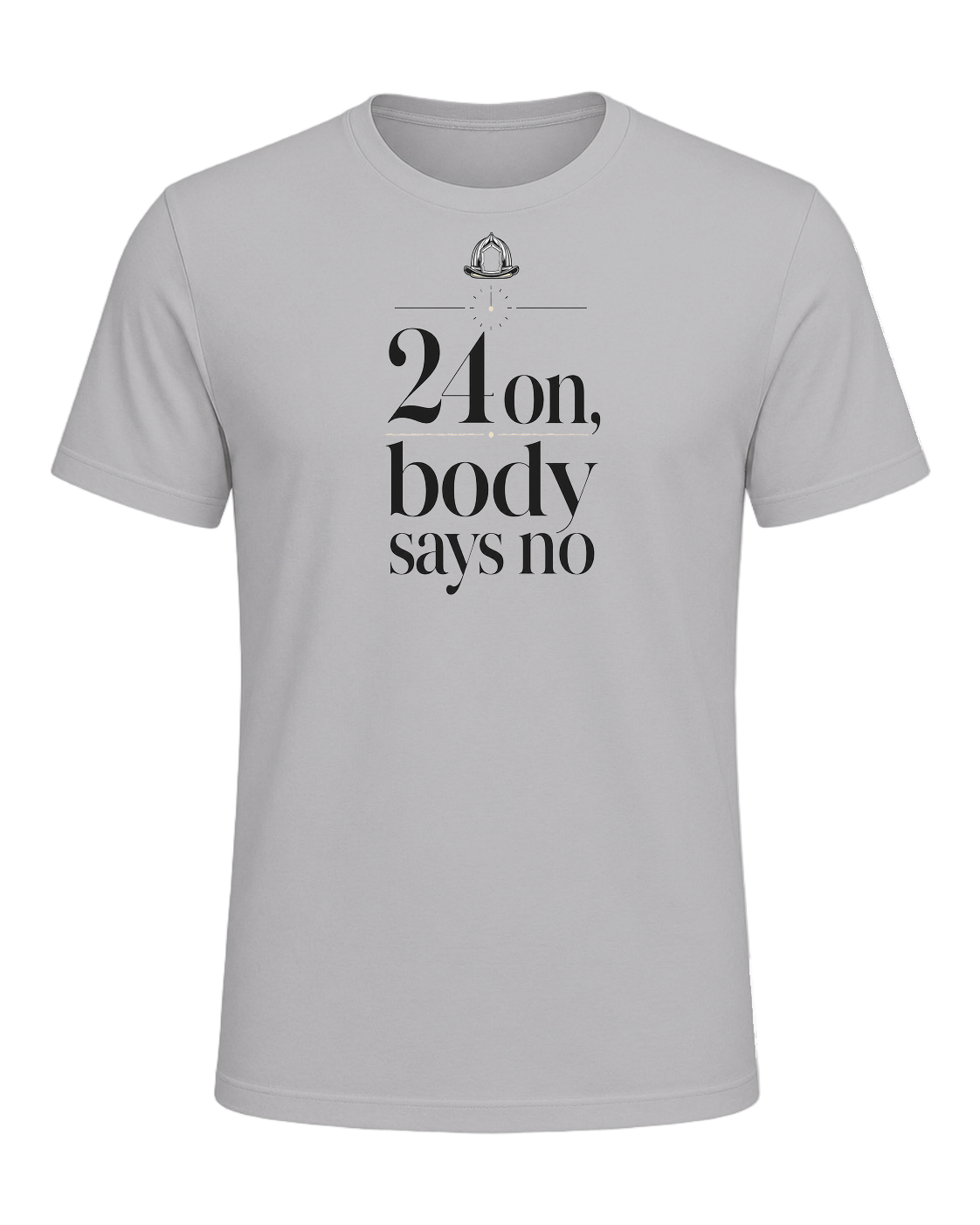 24 on, body says no — Athletic Heather