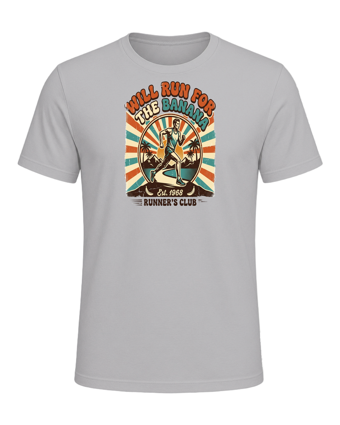 WILL RUN FOR THE BANANA — Athletic Heather