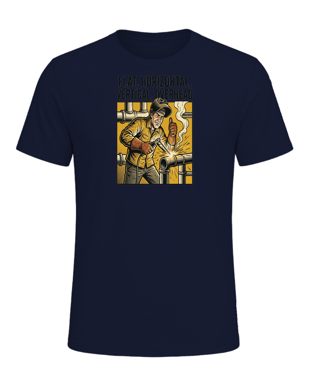 FLAT, HORIZONTAL, VERTICAL, OVERHEAD — Navy