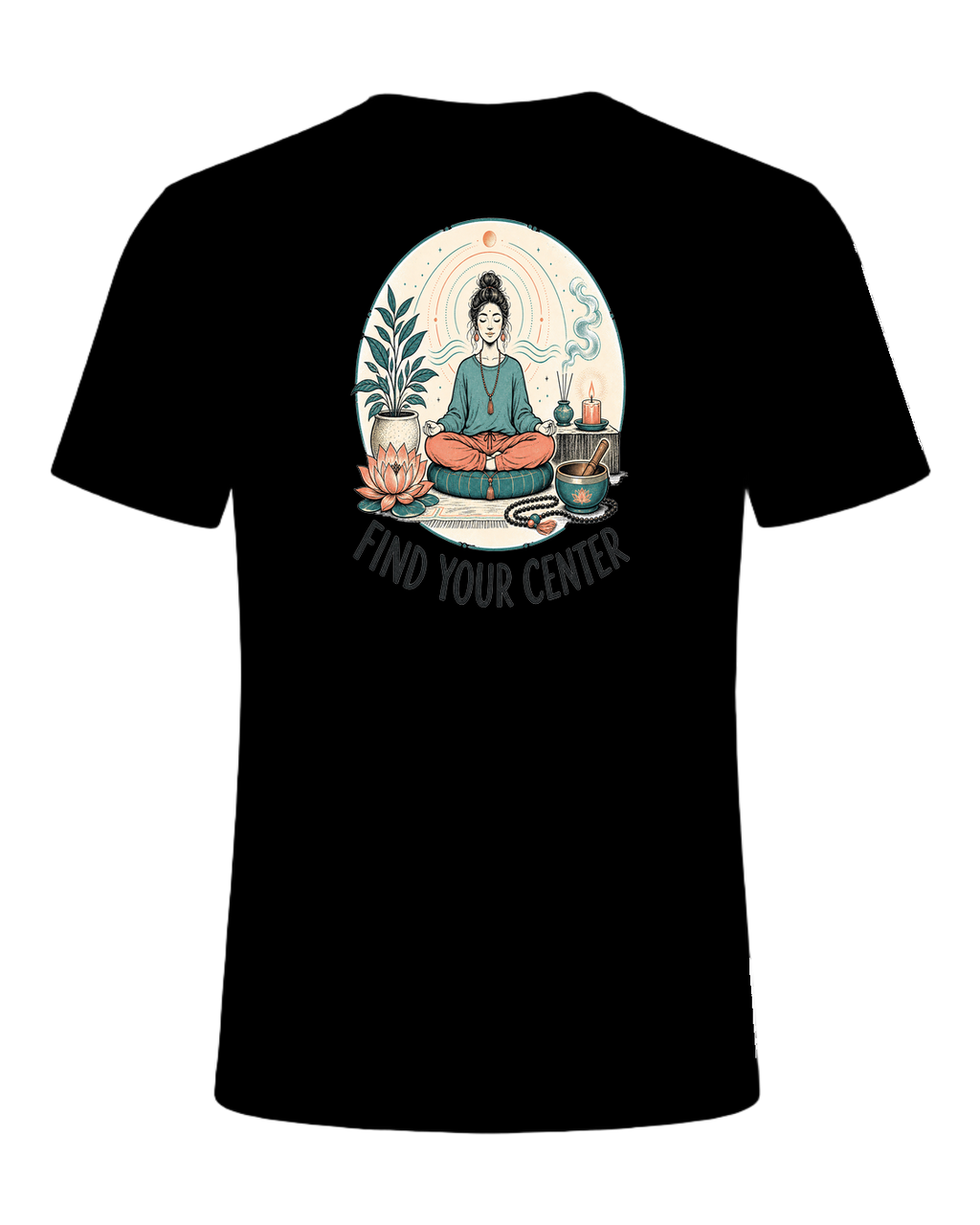 FIND YOUR CENTER — Black
