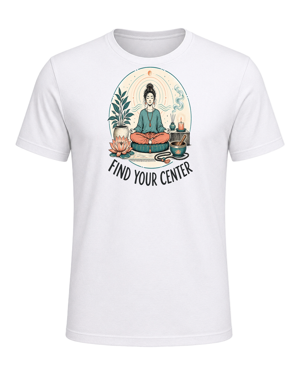FIND YOUR CENTER — White
