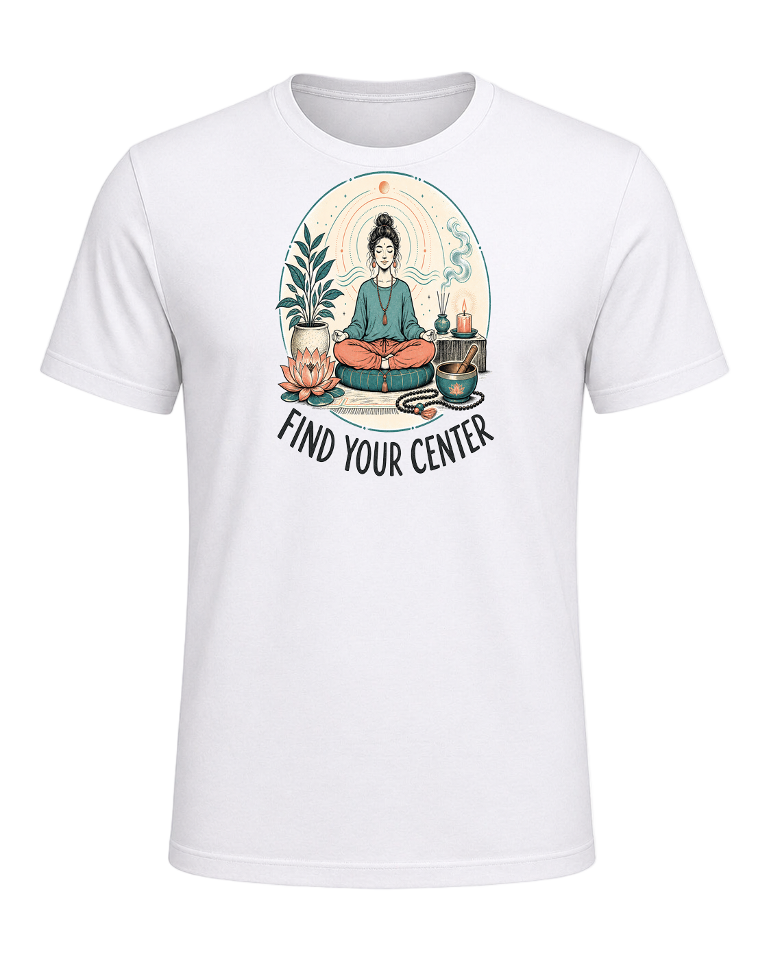 FIND YOUR CENTER — White