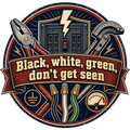 Black, white, green, don't get seen