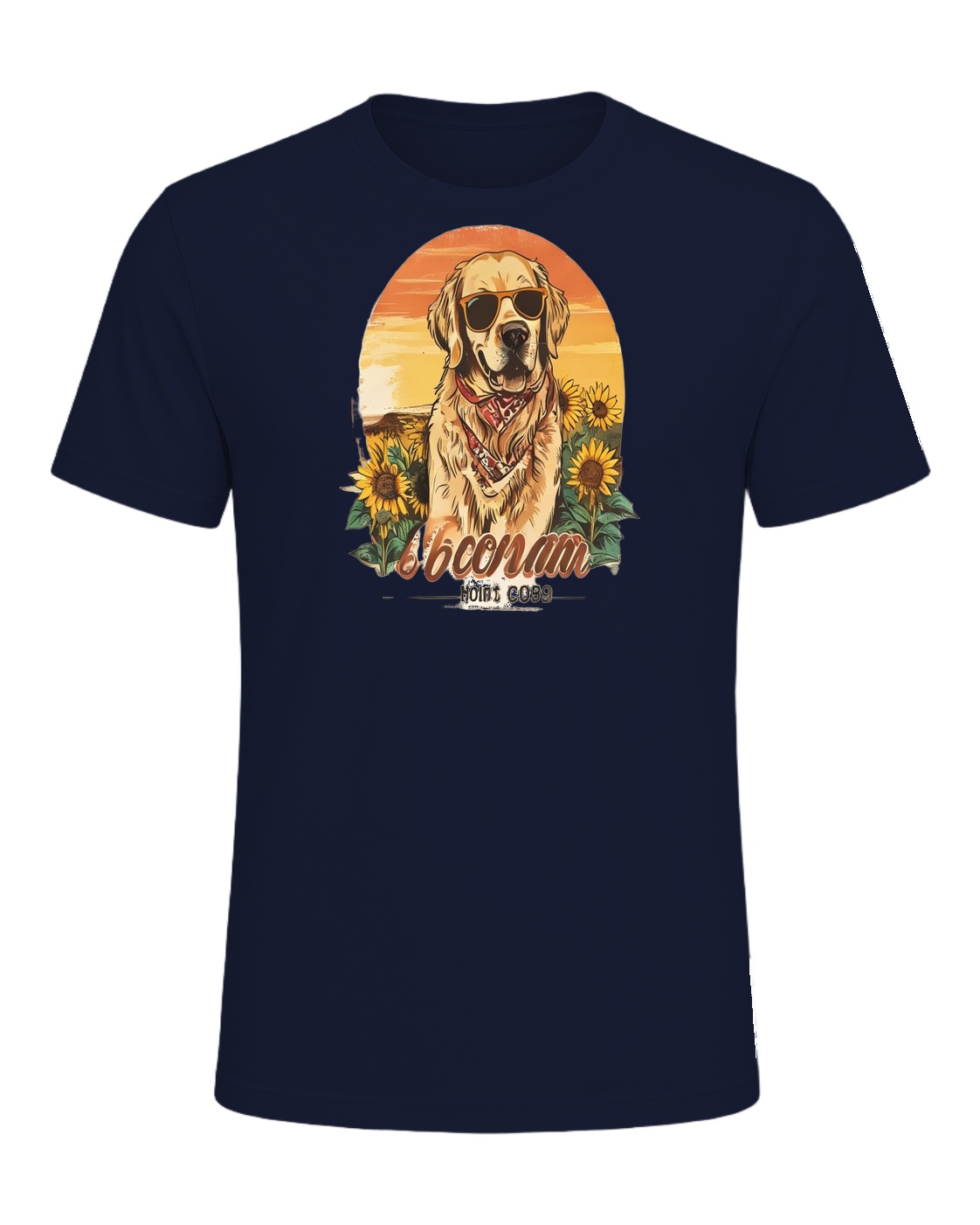 Golden Retriever Mom — Navy