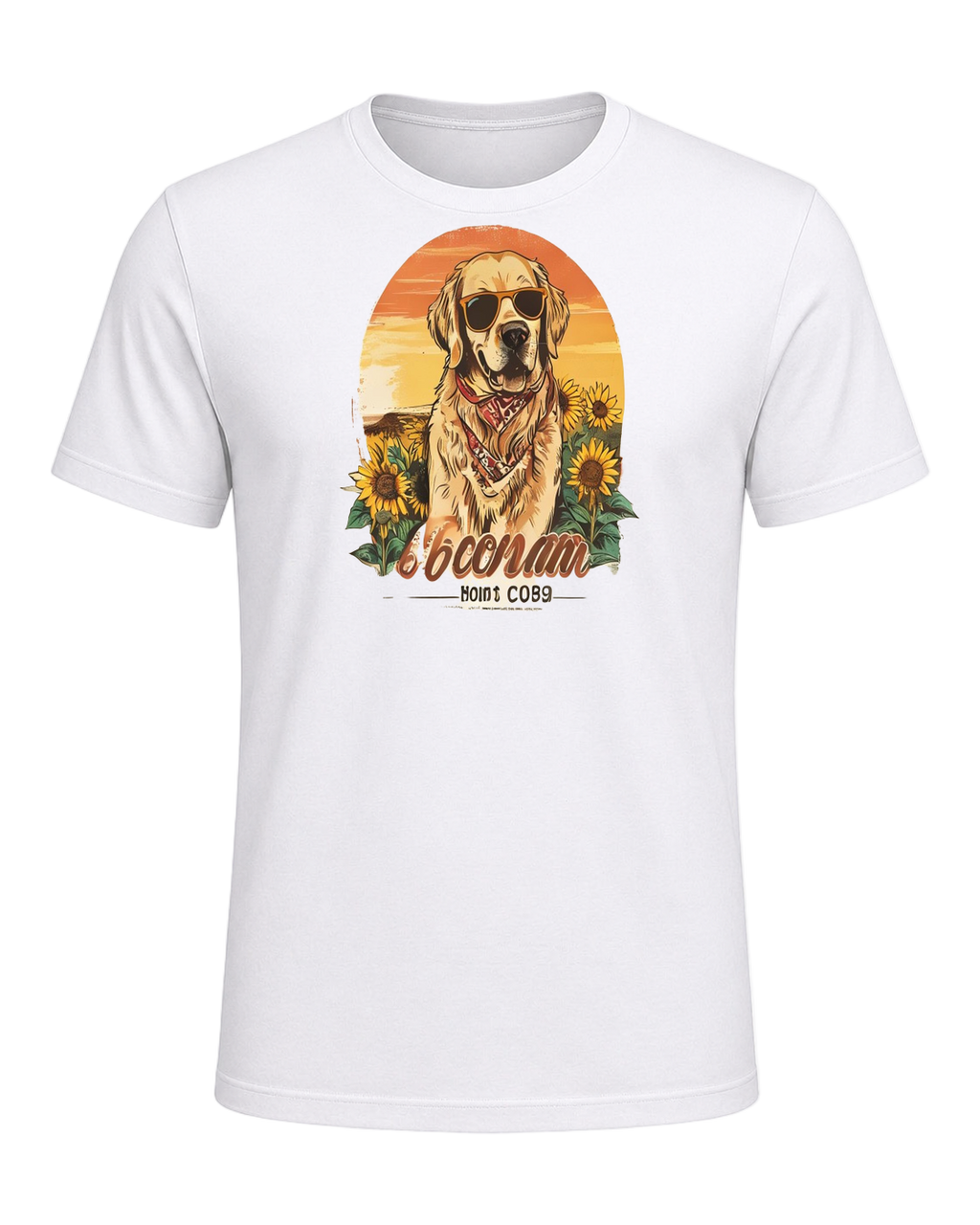 Golden Retriever Mom — White