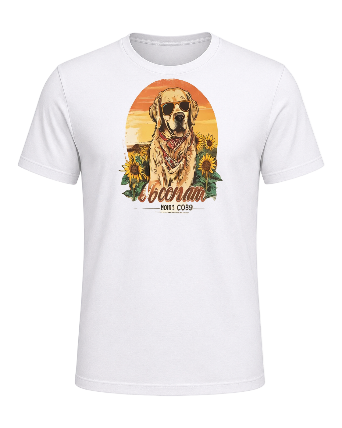 Golden Retriever Mom — White