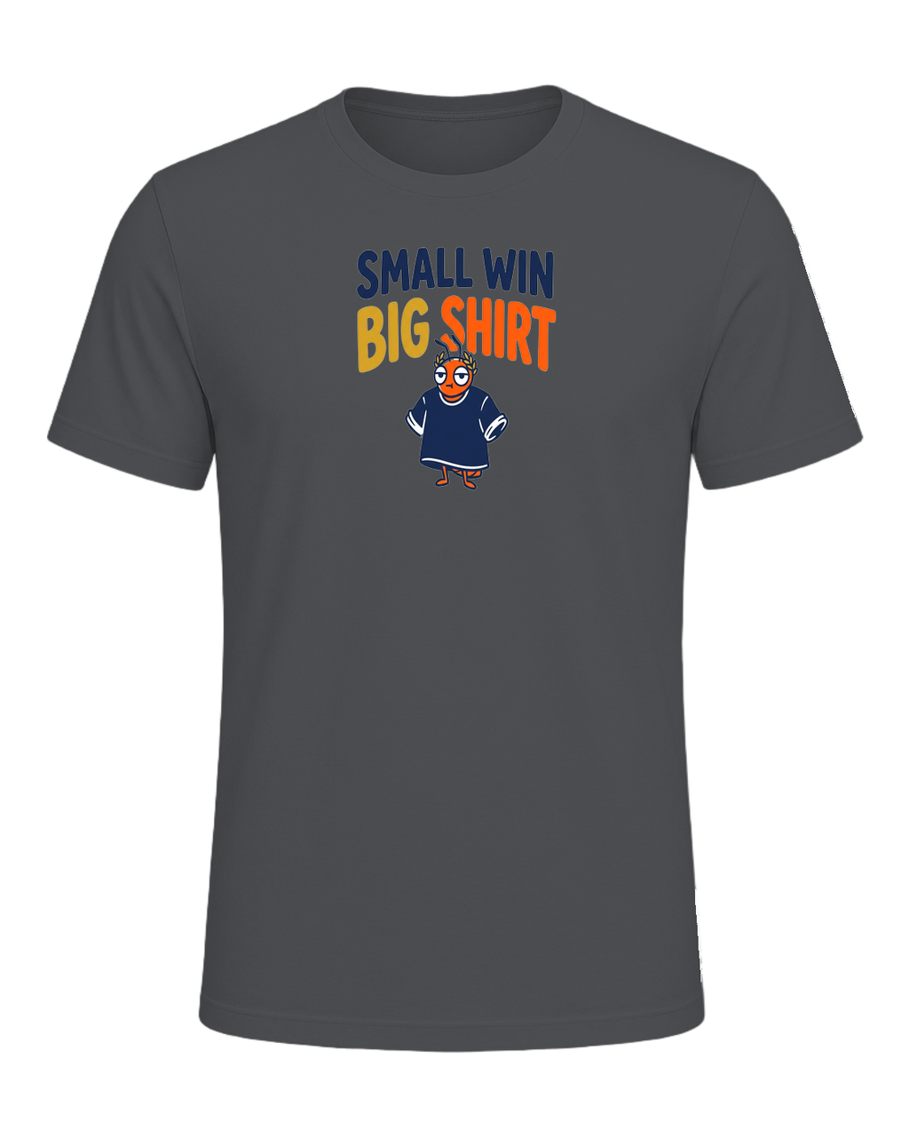 SMALL WIN BIG SHIRT — Asphalt