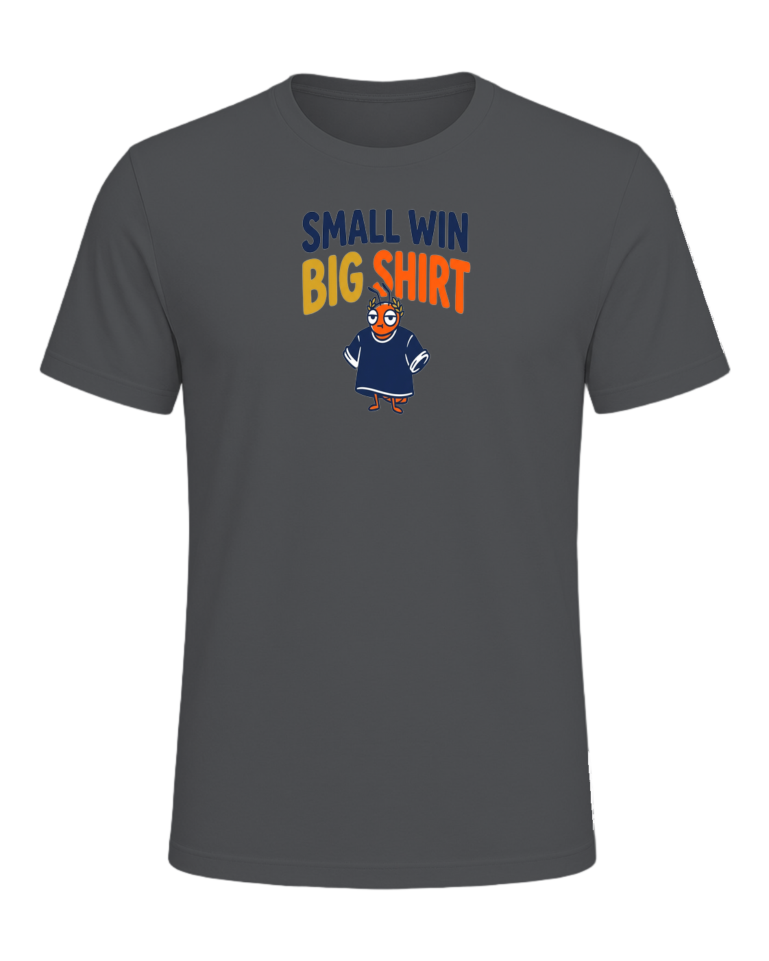 SMALL WIN BIG SHIRT — Asphalt