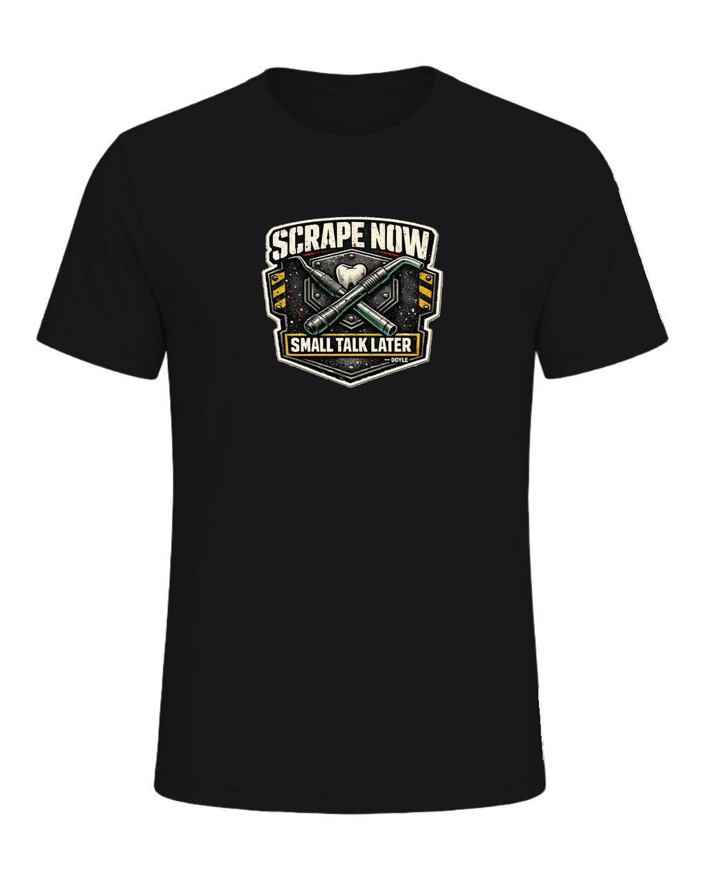 Scrape Now Small Talk Later Tee — Dark Grey Heather