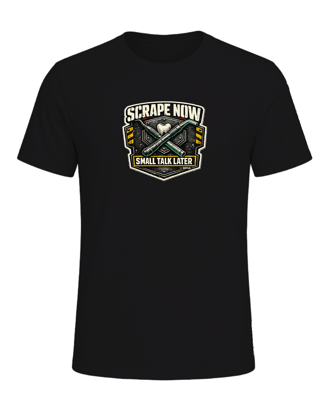 Scrape Now Small Talk Later Tee — Dark Grey Heather