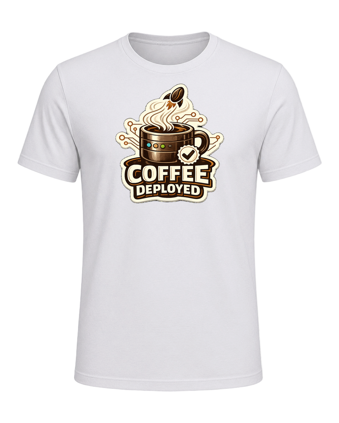 Coffee Deployed Tee — Ash